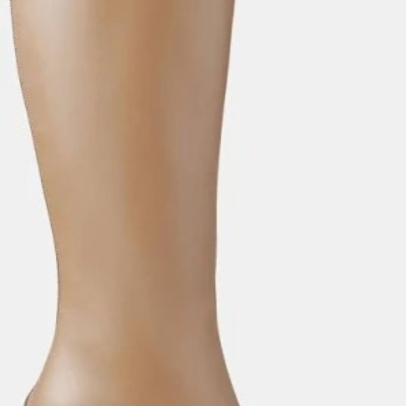 BNIB Jimmy Choo Agathe Agatha tall knee boot nude tan biscuit 7 heel pointed toe - Picture 4 of 9